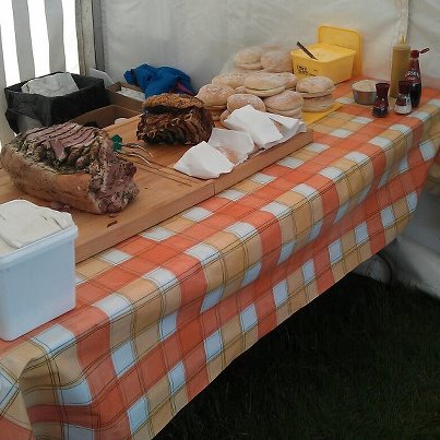 Meridian Meats home made Lincolnshire Stuffed Chine at Lincolnshire Show 2012.