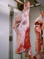 A Tetford Longhorn Carcase. 720kg lw / 409.1kg dw  MLC Grade -U3 